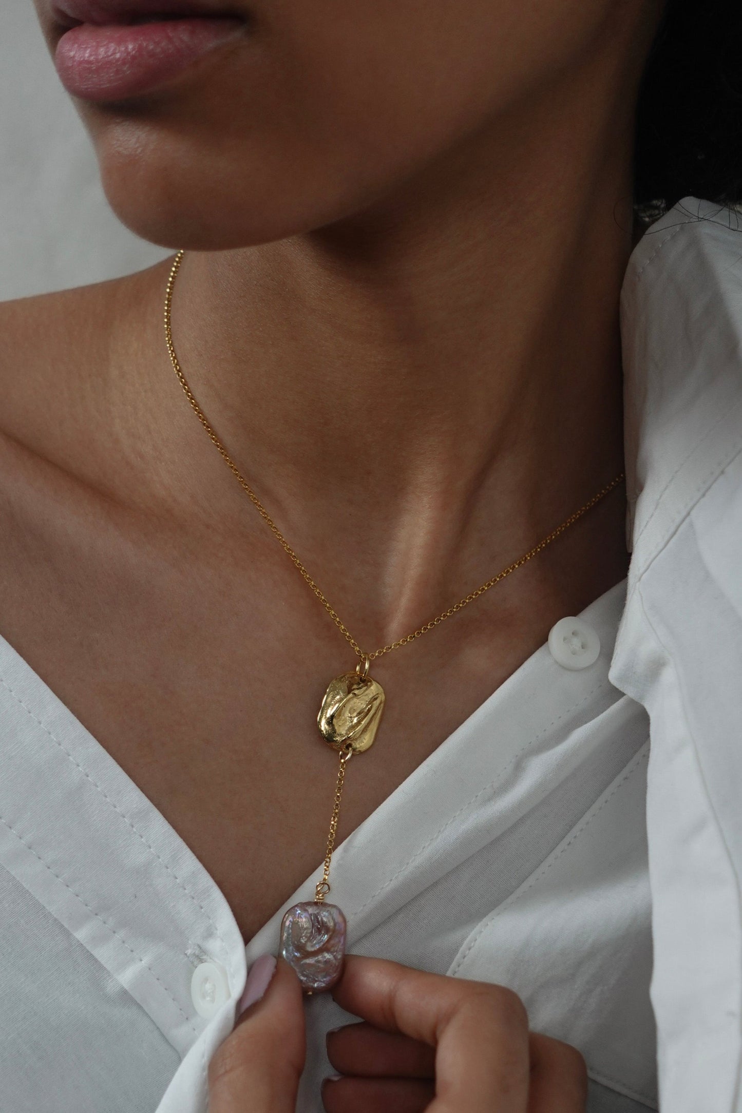 Kypros Pink Pearl Necklace