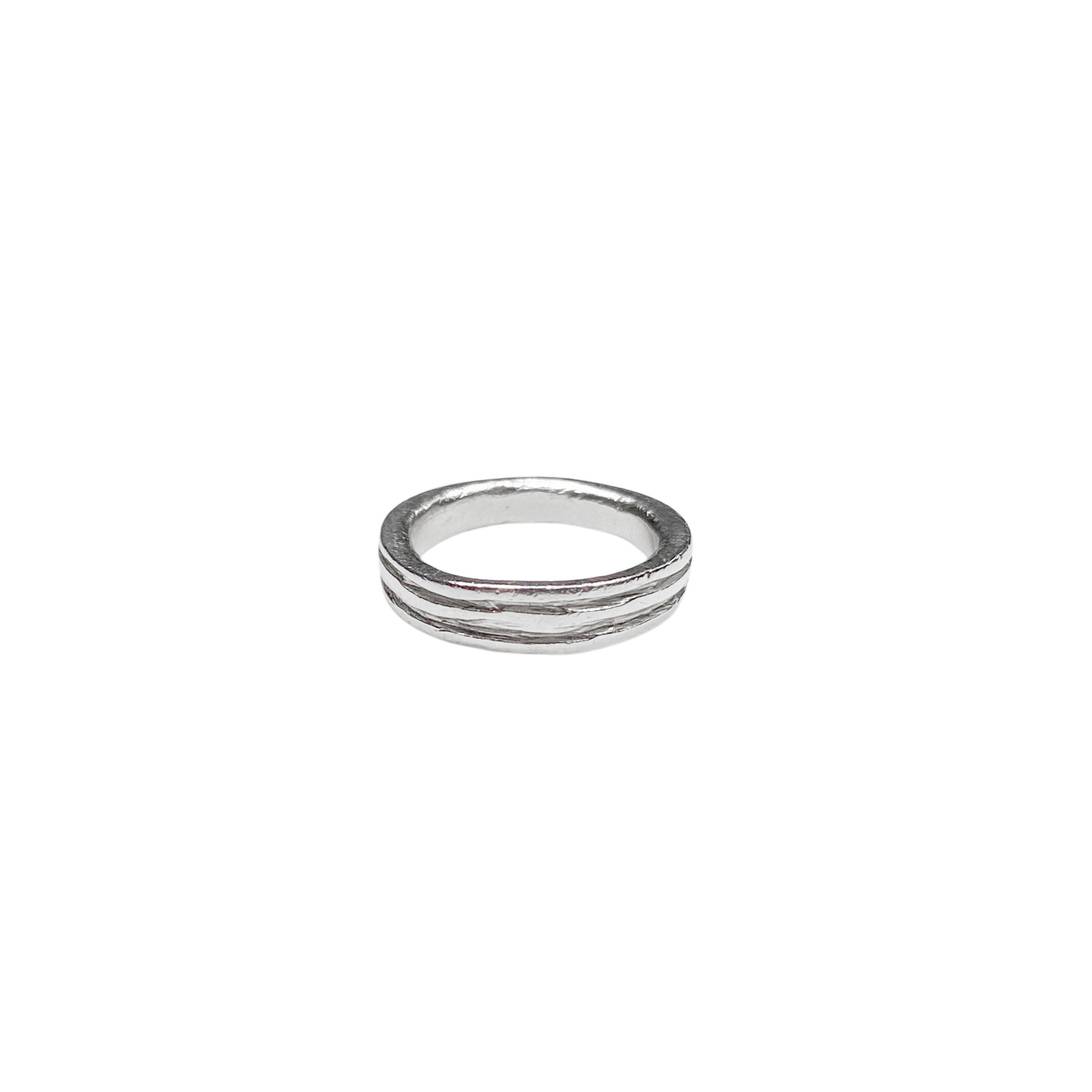 Columnae Sterling Silver Ring - embracing imperfection, echoing ancient stories - £135 - Hanifah Jewellery