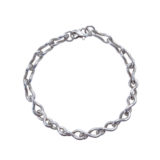 Tartarus Recycled Sterling Silver Bracelet - embracing imperfection, echoing ancient stories - £145 - Hanifah Jewellery