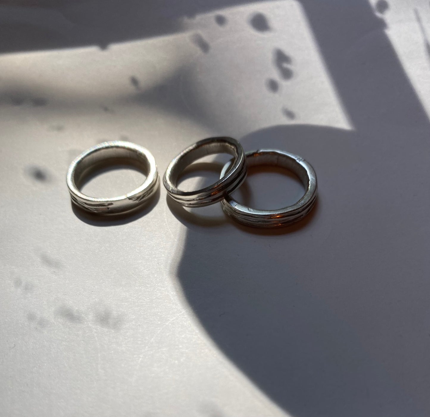 Columnae ring | Handcrafted Silver Rings at Hanifah Jewellery